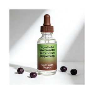 Compléments alimentaires à base de plantes OEM, extrait d'huile de palmier nain, biotine, soutien à la santé des cheveux des hommes, gouttes liquides de palmier nain - Product Image 1