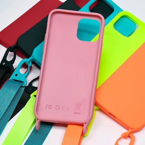 Funda de teléfono con correa de hombro para <span class=keywords><strong>chicas</strong></span>, collar de colores llamativos, correa ajustable, accesorios de TPU para móvil, funda para Iphone - Product Image 5