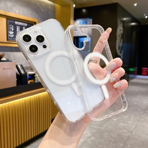 <span class=keywords><strong>Coque</strong></span> de téléphone magnétique <span class=keywords><strong>transparente</strong></span> avec airbag anti-chute pour <span class=keywords><strong>iPhone</strong></span> 17 16 15 14 13 <span class=keywords><strong>12</strong></span> Pro Max et Samsung S26 25 24 Ultra – Protection optimale - Product Image 4