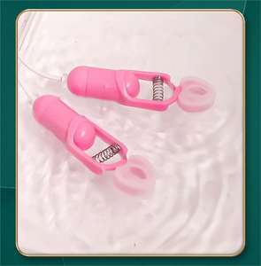 20 주파수 전기 젖꼭지 클램프 유방 마사지 음핵 자극 실리콘 젖꼭지 클립 진동기 슬레이브 젖꼭지 클램프 - Product Image 3