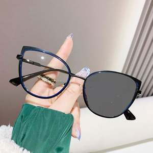 Gafas de Computadora con Bloqueo de Luz Azul, Diseño Clásico, Anti-Luz Azul, Metálicas, Ojo de Gato, Fotocromáticas, para Mujer, con Logotipo Personalizado - Product Image 6