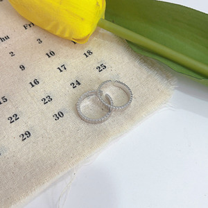 Striped Silver <b>Ring</b> Geometric Design <b>Open</b> Adjustable For Women Minimalist Jewelry Gift - Product Image 2