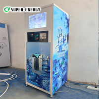 Distributeur automatique de glace commercial, distributeur de glaçons en libre-service avec système d'emballage automatique
