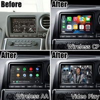 صندوق واجهة لاسلكي لـ Carplay و Android Auto لسيارات نيسان GTR GT-R R35 CBA DBA ذات المواصفات اليابانية JDM، يدعم ميرور لينك
