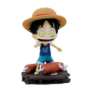 Childhood Straw Hat Boy XINGX Eyes Lying Find Someone Uncomfortable Swollen Face Luffy Action Figure Garage Kits