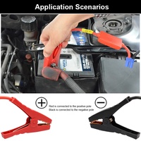 12V 200A pinces crocodiles Booster voiture saut démarreur voiture démarrage d'urgence câble d'alimentation pince batterie de stockage Anti-marche arrière Clip EC5