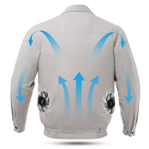 ملابس تمرين جديدة مضادة للماء مكيفة الهواء مع سترة مروحة - Product Image 2