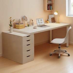 Escritorio para Computadora con Cajón, Estilo Moderno Minimalista para Dormitorio o Uso Doméstico - Product Image 1