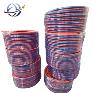 중국 공장 가격 PVC 이중 라인 용접 내열 공기 호스 튜브 산소 아세틸렌 트윈 호스 파이프