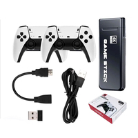 Console de jeu vidéo M8 PRO avec 2 manettes de jeu, joystick, gamepad, lecteur de jeux rétro 4K HD, boîte de jeu Android TV Stick pour les cadeaux d'enfants