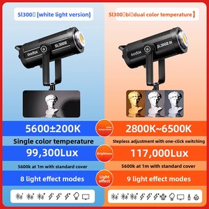 Godox SL300W/SL300BI Luz LED de Tercera Generación para Transmisión en Vivo, Fotografía y <span class=keywords><strong>Video</strong></span>, para Estudio y Retratos - Luz para Aplicaciones - Product Image 2