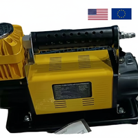 Compresseur d'air portable en métal 4x4 12V DC, 160L/min, manomètre numérique, double cylindre, mini gonfleur de pneus de voiture électrique