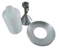 Appareil de test de densité du sable par cône, kit testeur de densité du sable avec valve, plaque de base et ensemble de récipients en plastique