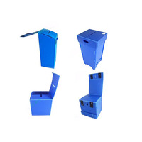 Petite urne de taille personnalisée en feuille ondulée PP pliante recyclable Coroplast boîte postale en plastique pour le ménage