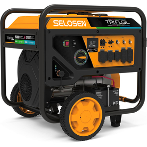 Twin-Cylinder Tri Generator 12KW 15KW Start Single or Three Phase <b>Gasoline</b> Petrol HSAMZ-Tri Fuel Lng Lpg <b>Gasoline</b> - Product Image 1