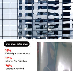 Pellicola <span class=keywords><strong>per</strong></span> <span class=keywords><strong>vetri</strong></span> architettonica argento 15% pellicola <span class=keywords><strong>per</strong></span> <span class=keywords><strong>vetri</strong></span> <span class=keywords><strong>per</strong></span> la <span class=keywords><strong>casa</strong></span> pellicola <span class=keywords><strong>per</strong></span> la protezione solare con isolamento termico solare riflettente unidirezionale - Product Image 2
