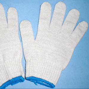 Gants de protection industrielle et de jardinage en TC texturé, faible torsion, 450g-1000g/douzaine, 30% Coton 70% Polyester, avec manchette de sécurité - Product Image 1