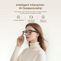 Lunettes Intelligentes M08 AI Assistant Sans Fil Vidéo HD 1080P Étanche IP65 Contrôle Tactile Traduction en Temps Réel Mains Libres Actives