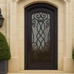 Постмодернистские кованые распашные входные двери: усиленная защита, дизайн для наружного применения в квартирах - Product Image 2
