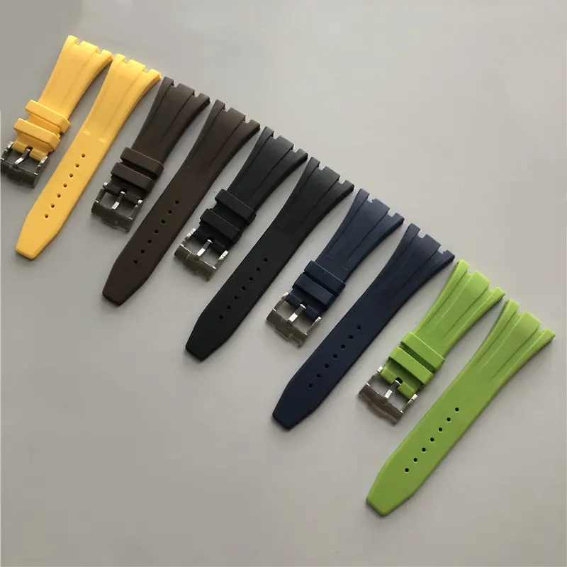 Voor Ap/Ga2100 Nature Rubber Siliconen Horlogeband Mannelijke Band Voor Ap Audemars Horloge