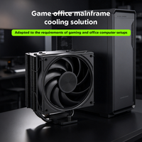Pendingin Udara CPU Single Tower 4 Heat Pipe dengan Kipas 120mm 240W untuk PC Gaming Desktop Pendinginan Senyap Pencahayaan ARGB PC Kustom