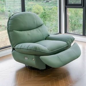 Recliner Chair With Reclining And Revolving Function For Living Room Single Sofa Seat Adult Use Foam Filling - Product Image 1