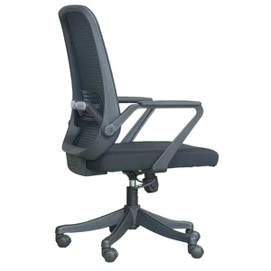 Chaise inclinable pivotante moderne à dossier haut Mobilier de bureau de qualité avec accoudoirs ergonomiques réglables Chaise de travail bon marché en tissu maillé - Product Image 3