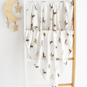 Copertina Swaddle in Mussola per Neonati, Cotone Organico di Bambù 120*120cm, <span class=keywords><strong>Regalo</strong></span> per Neonati, Fascia Unisex - Product Image 5