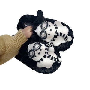 Nuove Pantofole Invernali da Donna con Punta Chiusa, Morbide e Calde, in Cotone Peluche, con Motivo Cane Carino, per Casa e Interni - Product Image 5