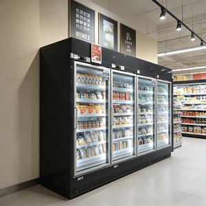 Congelatori Verticali Commerciali per Supermercati, Vetrine Refrigerate per Alimenti Surgelati con Porta in Vetro - Product Image 1