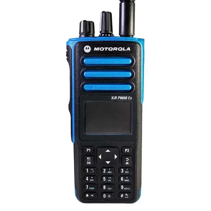 Motorola Xirp8668exdmr Radio bidireccional portátil digital de grado de hidrógeno a prueba de explosiones, de largo alcance, de dos vías, de largo alcance