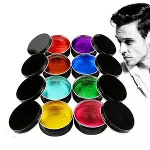 Professionnel meilleur gros oem pomade usine propre marque privée couleur argent pot gel hommes cire capillaire pour hommes