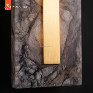 Spanish alabaster <b>Wall</b> Lamp Modern Luxury Stone <b>Sconce</b> for Hotel Villa Decor - Product Image 2