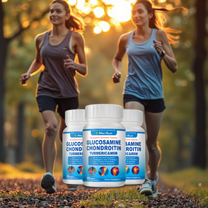 Para la salud de las articulaciones glucosamina condroitina MSM cúrcuma curcumina suplementos de plantas a base de hierbas adulto 60 cápsulas - Product Image 1