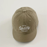 Gorra de 6 Paneles de Sarga con Visera Corta, Personalizada con Marca, Bordada, Unisex, Talla Pequeña, Estilo Americano Urbano, para Parejas