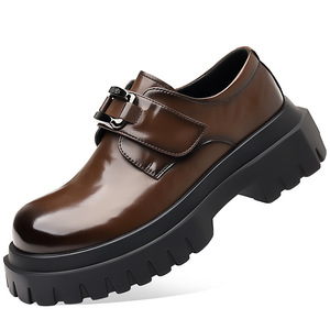 2026 Men's Formal Leather Shoes Anti-Slip Breathable British Style All-Match Thick Sole Trendy Shoes One Piece <b>Dropshipping</b> - Product Image 5