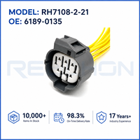Konektor Otomotif RH7108-2-21 10 Pin Kuningan Nilon Tahan Air, Soket Kabel Harness Pria Wanita Tersegel, Steker CE