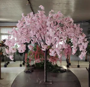 SN2501 Indoor Outdoor Customized 5 6ft 7ft 8ft Sakura Flower Centerpiece Wedding Decoration Artificial White Cherry Blossom Tree