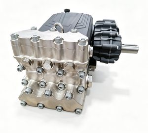 Pompa a Pistoni Triplex ad Alta Pressione Serie <span class=keywords><strong>FW</strong></span> 130 Bar, Pompa Industriale in Ferro per Pulizia Navi e Tubazioni, Motore Elettrico Trifase - Product Image 3