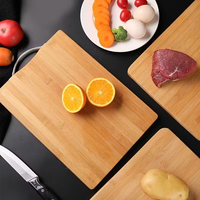 Planche à découper en bambou en gros, style chinois, planche à découper de cuisine, planche à découper en bambou de grande taille, lot de 3