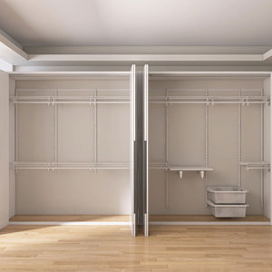 Étagère de présentation de vêtements de vente au détail commerciale avec étagères et espace de suspension, système de garde-robe pour boutique - Product Image 3