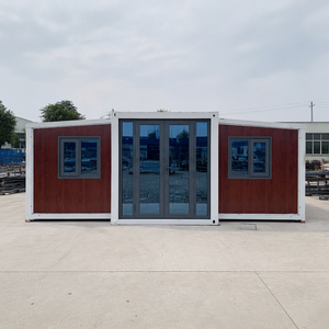 Casa Container Pieghevole <span class=keywords><strong>a</strong></span> Doppia Ala Staccabile, Box Espandibile Tre-<span class=keywords><strong>in</strong></span>-Uno, Spazio Abitativo Mobile Pieghevole con Design 3D, Struttura <span class=keywords><strong>in</strong></span> Acciaio Sandwich - Product Image 1