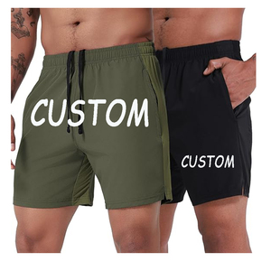 Pantalones Cortos Deportivos de Fábrica con Logotipo Personalizado, Ropa Deportiva Informal de Poliéster para Hombre, Ropa de Gimnasio, Sin Reseñas <span class=keywords><strong>A</strong></span>ún - Product Image 1