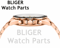Montre de sport chronographe multifonction personnalisable pour homme, montre de plongée en acier inoxydable or rose 40 mm, mouvement à quartz VK63, lumineuse