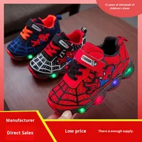 Chaussures de course lumineuses pour enfants automne 2025 pour garçons et filles, bébé, LED unique clignotante avec semelle en caoutchouc, modèle 51-9808