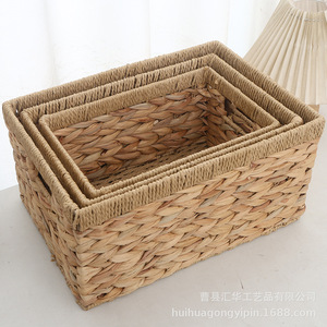 In stock: handmade woven <b>baskets</b>, paper rope woven <b>baskets</b>, sundry <b>storage</b> <b>baskets</b>, gourd grass snack <b>baskets</b>, cosmetic - Product Image 2