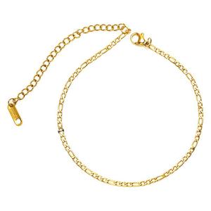 Zogxin Figaro Chain Anklet Stainless Steel Gold Color Women Fashion Party Jewelry Foot Ornament - Product Image 5