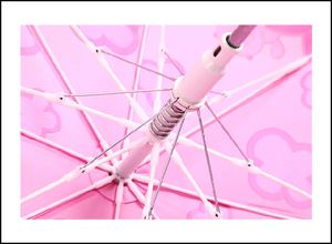 Paraguas infantil de 19 pulgadas con diseño bonito, mango curvo y cubierta de plástico para ahorrar agua, en promoción a bajo precio. - Product Image 5