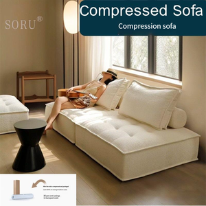 Ensemble de canapés modernes, design modulaire, tissu <span class=keywords><strong>en</strong></span> <span class=keywords><strong>coton</strong></span> et lin, housse amovible, emballage sous vide pour appartement - Product Image 2
