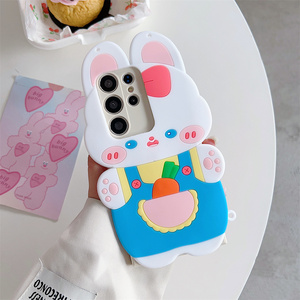 Coque de téléphone mignonne avec chaîne de perles clochette Lapin Carotte pour <span class=keywords><strong>Samsung</strong></span> <span class=keywords><strong>Galaxy</strong></span> S26 Ultra S25 S23 A57 A56, avec sangle bandoulière et protection souple - Product Image 3